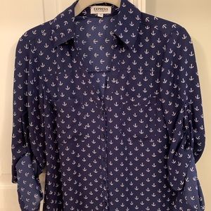 Express Portifino Shirt with Anchors